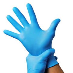 Neta Nitrile Gloves Powder-Free Non-sterile Exam Medical Blue Medium 100/PK 10PK/CS