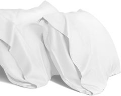 WishSmile White Bamboo Cooling Pillowcases Queen Pillow