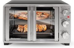 Elite Gourmet ETO2530M Double French Door Countertop Toaster Oven