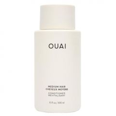 OUAI Medium Conditioner - Hydrating Hair Conditioner with Coconut Oil, Babassu Oil, and Keratin - Strengthens, Repairs and Adds Shine - Paraben and Phthalate Free Hair Care Products - 10 oz