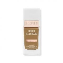 FLOWER BEAUTY By Drew Barrymore Light Illusion SPF Foundation - Blendable + Buildable - Natural Finish - Lightweight Formula (Nutmeg)