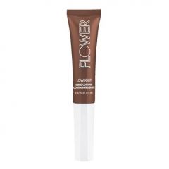 FLOWER BEAUTY By Drew Barrymore Lowlight Liquid Contour - Natural Finish + Buildable Coverage - Built-In Cusion Applicator - Deep