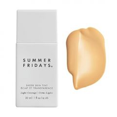 Summer Fridays Sheer Skin Tint - Tinted Moisturizer with Hyaluronic Acid - Helps Diminish Uneven Skin Tone - Sheer to Light Coverage - Shade 3 - Light with Golden Undertones (1 Fl Oz)