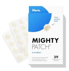 Mighty Patch™ Original patch from Hero Cosmetics - Hydrocolloid Acne Pimple Patch for Covering Zits and Blemishes in Face and Skin, Vegan-friendly and Not Tested on Animals (36 Count)