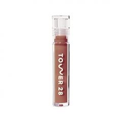 Tower 28 ShineOn Milky Lip Jelly, SESAME, Non-Sticky Lip Gloss, Milky Mauve Pink Vegan Lip Gloss, Moisturizing Apricot and Raspberry Seed Oil, Cruelty Free