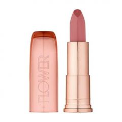 FLOWER Beauty By Drew Barrymore Perfect Pout Moisturizing Lipstick - Soothes Lips + Hydrates - Creamy Lip Tint + Natural Looking Shine + Buildable Color - Cruelty-Free + Vegan (Buttercup)