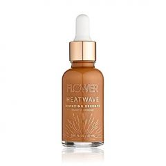 Flower Beauty By Drew Barrymore Heatwave Bronzing Essence Liquid Highlighter + Illuminator Bronzer Drops - Radiant + Natural Glow Finish - Oil-Free Formula - Buildable Coverage