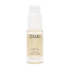 OUAI Hair Oil Travel Size - Hair Heat Protectant Oil for Frizz Control - Adds Hair Shine and Smooths Split Ends - Color Safe Formula - Paraben, Phthalate and Sulfate Free (0.45 oz)