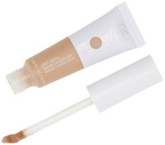 FLOWER BEAUTY By Drew Barrymore Get Real Serum Concealer - Brightens Skin + Blurs Blemishes - Hydrating Serum- Light Medium