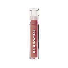 Tower 28 ShineOn Milky Lip Jelly, COCONUT, Non-Sticky Lip Gloss, Milky Rosy Pink Vegan Lip Gloss, Moisturizing Apricot and Raspberry Seed Oil, Cruelty Free