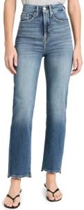 Good American Women's Good Boy Straight Cropped Jeans