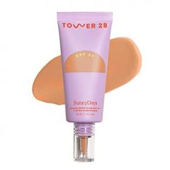 Tower 28 Beauty SunnyDays SPF 30 Tinted Mineral Sunscreen - For Sensitive Skin - 2-in-1 Facial Broad Spectrum UVA/UVB Protection + Foundation - Shade 15 MELROSE, 1 Fl Oz