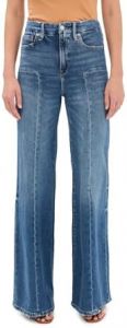 Good American Women's Good Waist Palazzo Seamed Jeans