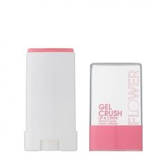 FLOWER BEAUTY By Drew Barrymore Lip & Cheek Gel Crush - Cream Blush and Lips Tint in One Portable Multistick - Hydrating Burst of Color (Strawberry Crush)