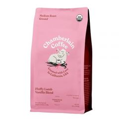 Chamberlain Coffee Fluffy Lamb Vanilla Blend - Medium Roast Ground Coffee Beans with Notes of Madagascar Vanilla - Specialty Ground Coffee from Nicaragua, Freshly Roasted In California - 12 oz