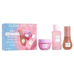 Glow Recipe Refillable Pink Juice Hydrating Face Moisturizer with Hyaluronic Acid & Watermelon (50ml) + Niacinamide Hue Drops Tinted Face Serum (40ml) + Plum Plump Hyaluronic Acid Lip Balm (15ml)