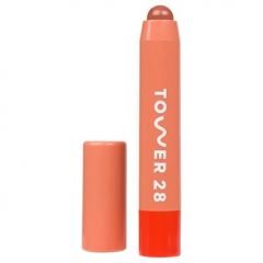 Tower 28 JuiceBalm Tinted Lip Balm - Hydrating Lip Color with Shea Butter and Marula Oil - Clean, Cruelty Free, and Vegan Lip Care - Squeeze: A Juicy Coral, 0.09 Fl Oz / 2.7 mL