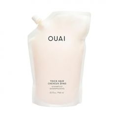 OUAI Thick Shampoo Refill - Moisturizing Shampoo with Keratin, Marshmallow Root, Shea Butter & Avocado Oil for Thick Hair - Strengthens & Hydrates - Paraben, Phthalate, Sulfate Free Shampoo - 32 oz