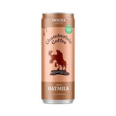 Chamberlain Coffee Mocha Latte with Oatmilk - Canned Coffee - Rich, Sweet & Creamy - No Preservatives or Artificial Sweeteners - Cold Brew with Oat Milk - 11 Fluid Ounces, Case Pack, 12