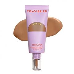 Tower 28 Beauty SunnyDays SPF 30 Tinted Mineral Sunscreen - For Sensitive Skin - 2-in-1 Facial Broad Spectrum UVA/UVB Protection + Foundation – Shade 30 PCH, 1 Fl Oz