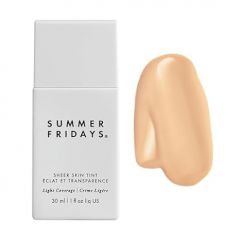 Summer Fridays Sheer Skin Tint - Tinted Moisturizer with Hyaluronic Acid - Helps Diminish Uneven Skin Tone - Sheer to Light Coverage - Shade 1 - Fair with Neutral Peach Undertones (1 Fl Oz)