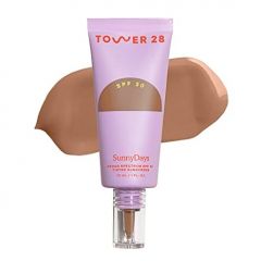 Tower 28 Beauty SunnyDays SPF 30 Tinted Mineral Sunscreen - For Sensitive Skin - 2-in-1 Facial Broad Spectrum UVA/UVB Protection + Foundation - Shade 35 POINT DUME, 1 Fl Oz