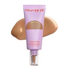 Tower 28 Beauty SunnyDays SPF 30 Tinted Mineral Sunscreen - For Sensitive Skin - 2-in-1 Facial Broad Spectrum UVA/UVB Protection + Foundation - Shade 25 OCEAN PARK, 1 Fl Oz