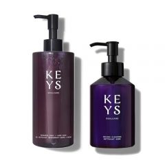 Keys Soulcare Face + Body Cleanse Bundle, Includes Golden Cleaser & Renewing Body & Hand Wash, Soothes Skin, Gently Removes Dirt, Makeup + Impurities