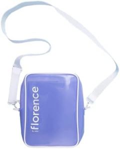 florence by mills Convertible Crossbody Cosmetic Bag, Clear Puple,Removable Adjustable Strap