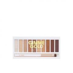 FLOWER BEAUTY By Drew Barrymore Shimmer + Shade Eyeshadow Palette - Neutral Colors + Ten Shades - Mix + Layers Shades - Easily Blendable + Rich Color Payoff - Brush Included (Sun's Blazing)