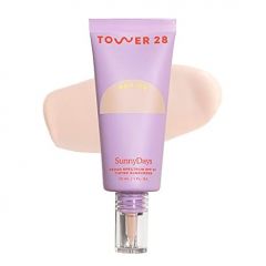 Tower 28 Beauty BeachPlease Cream Blush for Cheeks and Lips - Multi-Purpose Lip and Cheek Tint in Pink Blush - for Sensitive Skin – Color HAPPY HOUR, Luminous Finish