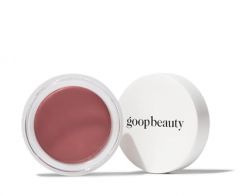 goop Beauty Cream Blush | Sheer Pop of Color for Lips & Cheeks | Vitamin C, Vitamin E, & Safflower Oil | Natural Makeup for Glowing Skin | Paraben & Silicone Free | 0.5 oz | Velveteen - Sheer Mauve