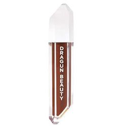 DRAGUN BEAUTY DragunGlass Matte Liquid Lipstick, Dark Chocolate, Hydrating & Comfortable Matte Finish with Jojoba Oil, Vitamin E & Honeysuckle Extract - Vegan, & Cruelty Free (0.15 oz)