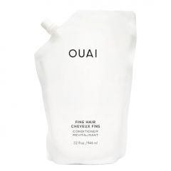 OUAI Fine Hair Conditioner Refill - Volumizing Conditioner Made with Keratin, Biotin and Chia Seed Oil - Adds Softness, Bounce and Volume - Free from Parabens, Sulfates, and Phthalates (32 oz)