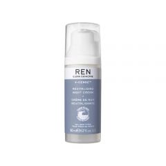 REN Clean Skincare - V-Cense Revitalizing Night Cream - Antioxidant Face Moisturizer with Vitamin C, Smooths Fine Lines, Cruelty-Free & Vegan, 1.7 fl oz