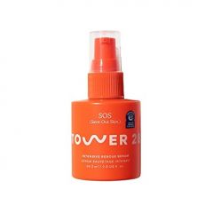 Tower 28 SOS Daily Rescue Facial Spray for Sensitive Skin, Hypochlorous Acid Spray Helps Reduce Redness and Breakouts, Soothing pH Balancing Toner for Face, 4 FL Oz