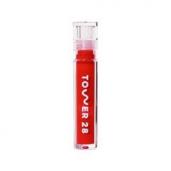 Tower 28 ShineOn Lip Jelly, FIRE, Non-Sticky Lip Gloss, Sheer Orange Vegan Lip Gloss, Moisturizing Apricot and Raspberry Seed Oil, Cruelty Free