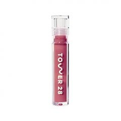 Tower 28 ShineOn Milky Lip Jelly, CASHEW, Non-Sticky Lip Gloss, Milky Rosy Brown Vegan Lip Gloss, Moisturizing Apricot and Raspberry Seed Oil, Cruelty Free