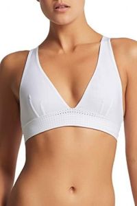 Womens The Body Crop Top Bra, XL, Bright White