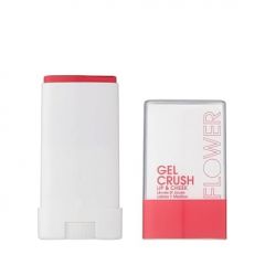 FLOWER Beauty Lip & Cheek Gel Crush | Cream Blush and Lips Tint in One Portable Multistick | Hydrating Burst of Color | Raspberry Crush