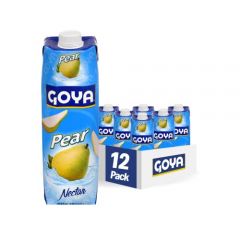 Goya Foods Pear Nectar, 33.8 Fl Oz (Pack of 12)