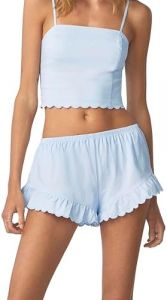 florence by mills Women's Sweet Solstice Scallop Linen Short