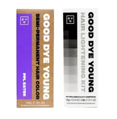 Good Dye Young Semi-Perm Dye (PPL Eater) with Hair Lightening Kit (4oz)