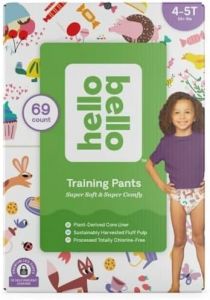 Hello Bello Premium Training Pants - Size 4T-5T (38+ lbs) in Sugar Rush & Tea Time Designs, 69 Count