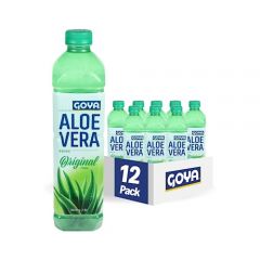 Goya Aloe Vera Drink Original Flavor, 50.8 Fl Oz (Pack of 12)