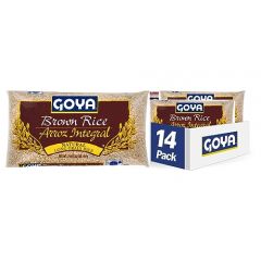 Goya Foods Natural Long Grain Brown Rice, 2 Pound (Pack of 14)