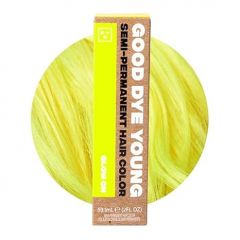 Good Dye Young Streaks and Strands Semi Permanent Hair Color (Glow On Yellow) - UV Protective Temporary Hair Color, 15-24+ Washes - Conditioning Yellow Hair Tint, PPD Cruelty-Free & Vegan