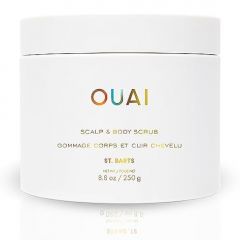 OUAI Scalp & Body Scrub, St. Barts - Exfoliating Body Scrub with Sugar & Coconut Oil Blend for Smooth, Moisturized Skin - Gentle Scalp Scrub for Removing Product Build Up (8.8 Oz)