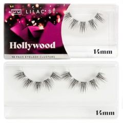 Lilac St - Hollywood Glamorous Faux Eyelash Clusters (12mm) - Wispy & Spiky - DIY Lash Extension Wisps - Lightweight & Lifelike - Lasts 10 Days - Korean Silk - Cruelty Free, Vegan - 10 Lashes