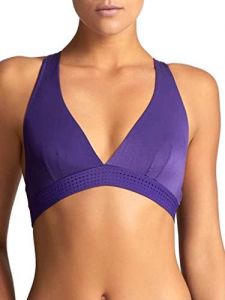 Womens The Body Crop Top Bra, S, Violet Indigo